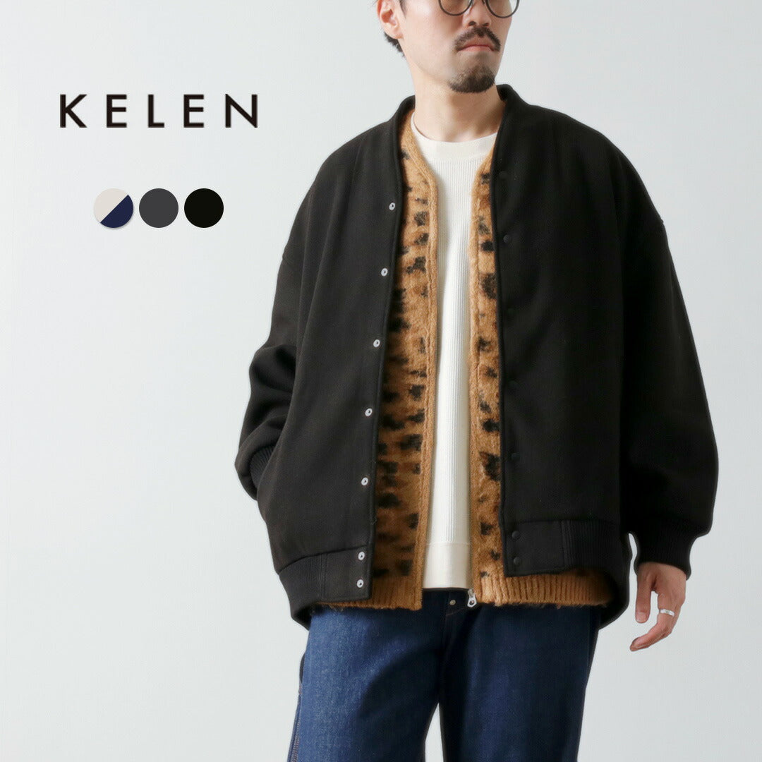 KELEN（ケレン） ノーカラー エッグジャケット / スタジャン アウター
