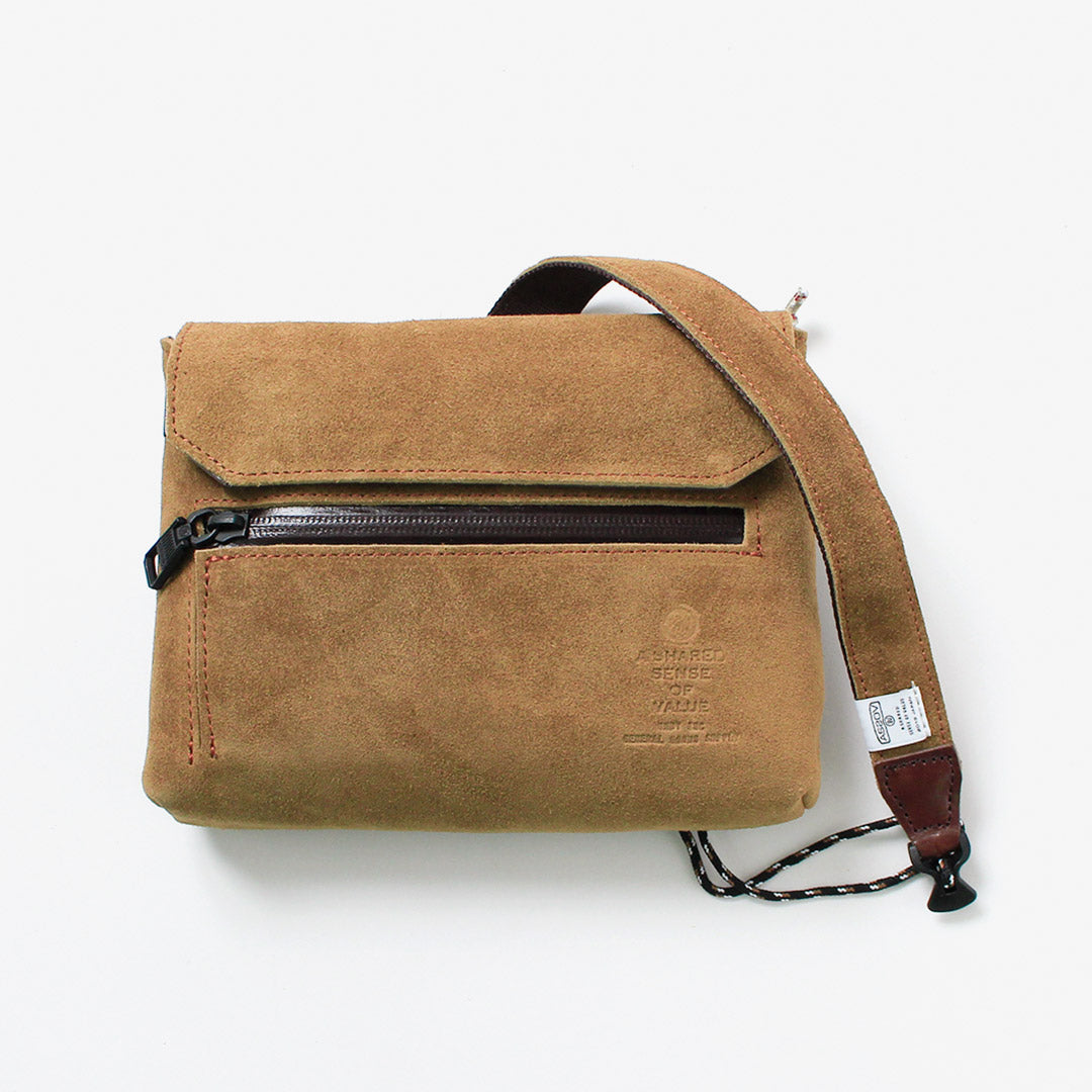 AS2OV（アッソブ） 撥水スエード サコッシュ ウォレット / メンズ