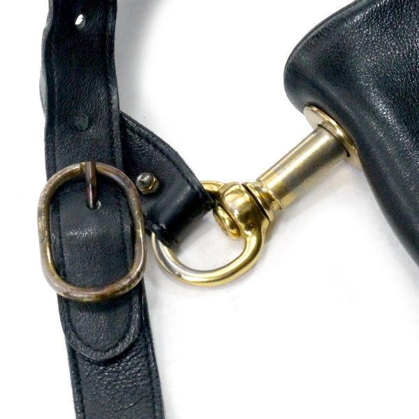 OLD Gucci 70s総革インターロッキングGショルダー（黒） – Vintage