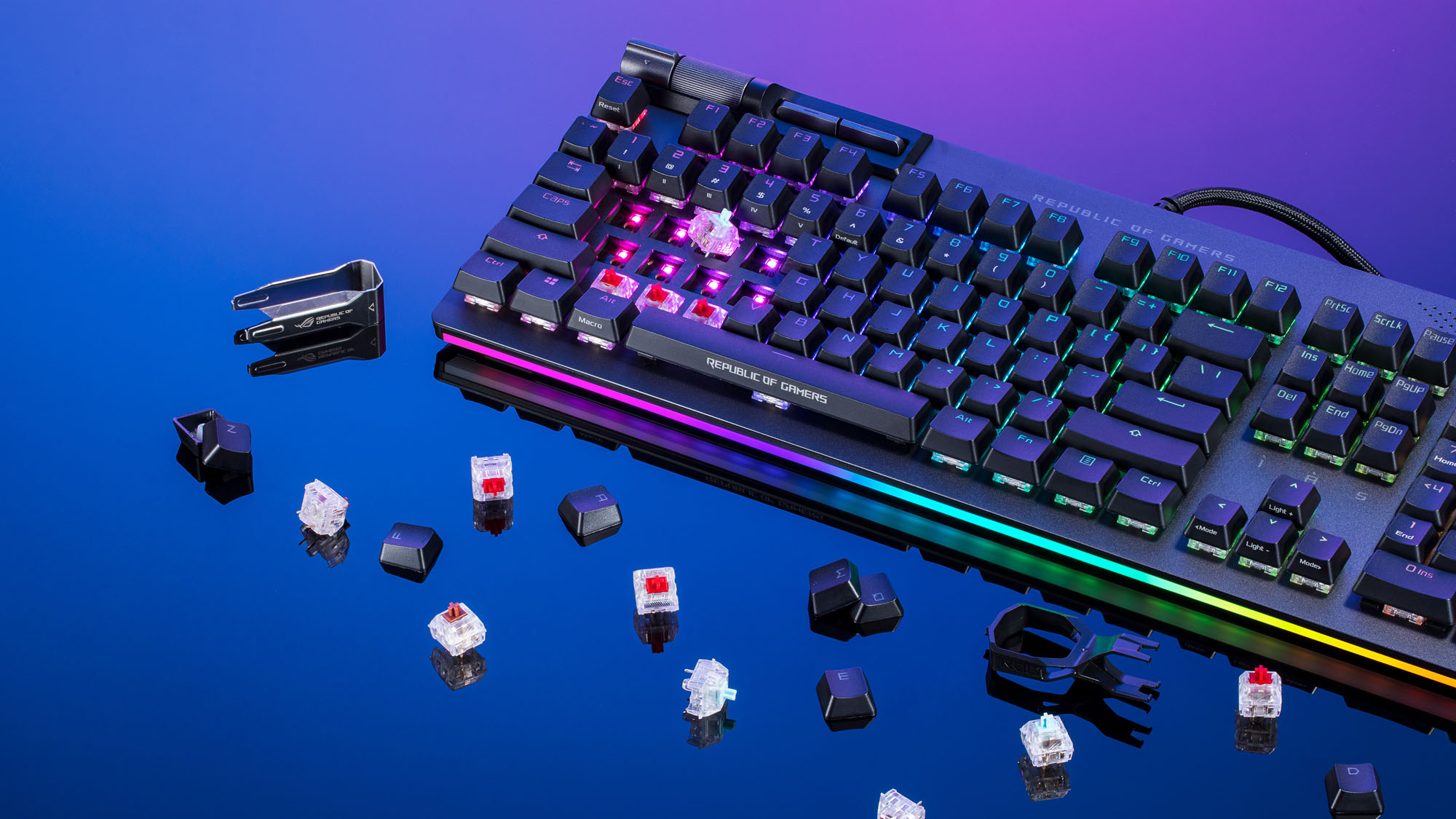 The ROG Strix Flare II and Flare II Animate mechanical keyboards