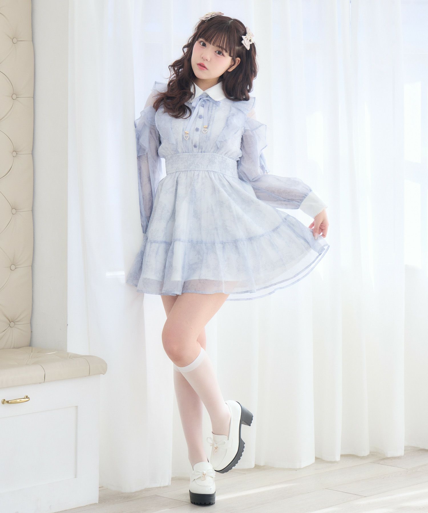 花柄ミニワンピース | Rlab store