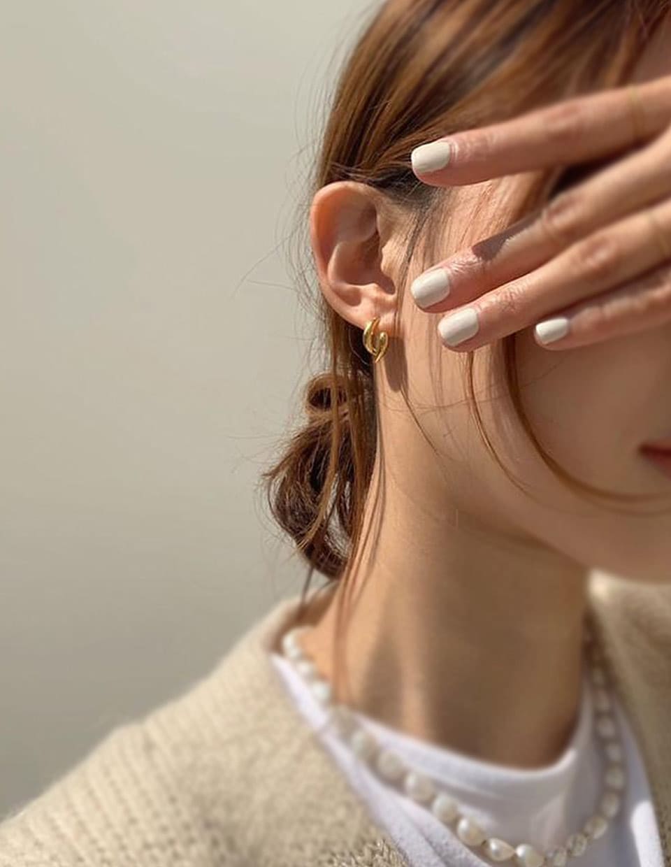 ニュアンスダブルピアス シルバー925 – 金属アレルギー対応の