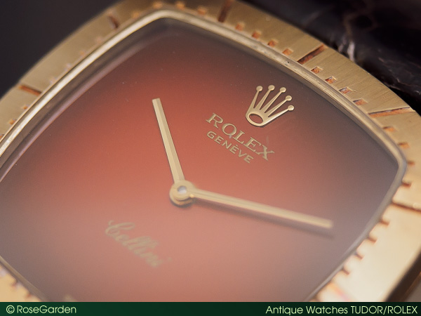 RG-1323 | ロレックス チェリーニ 18KYG スクエアケース ワイン