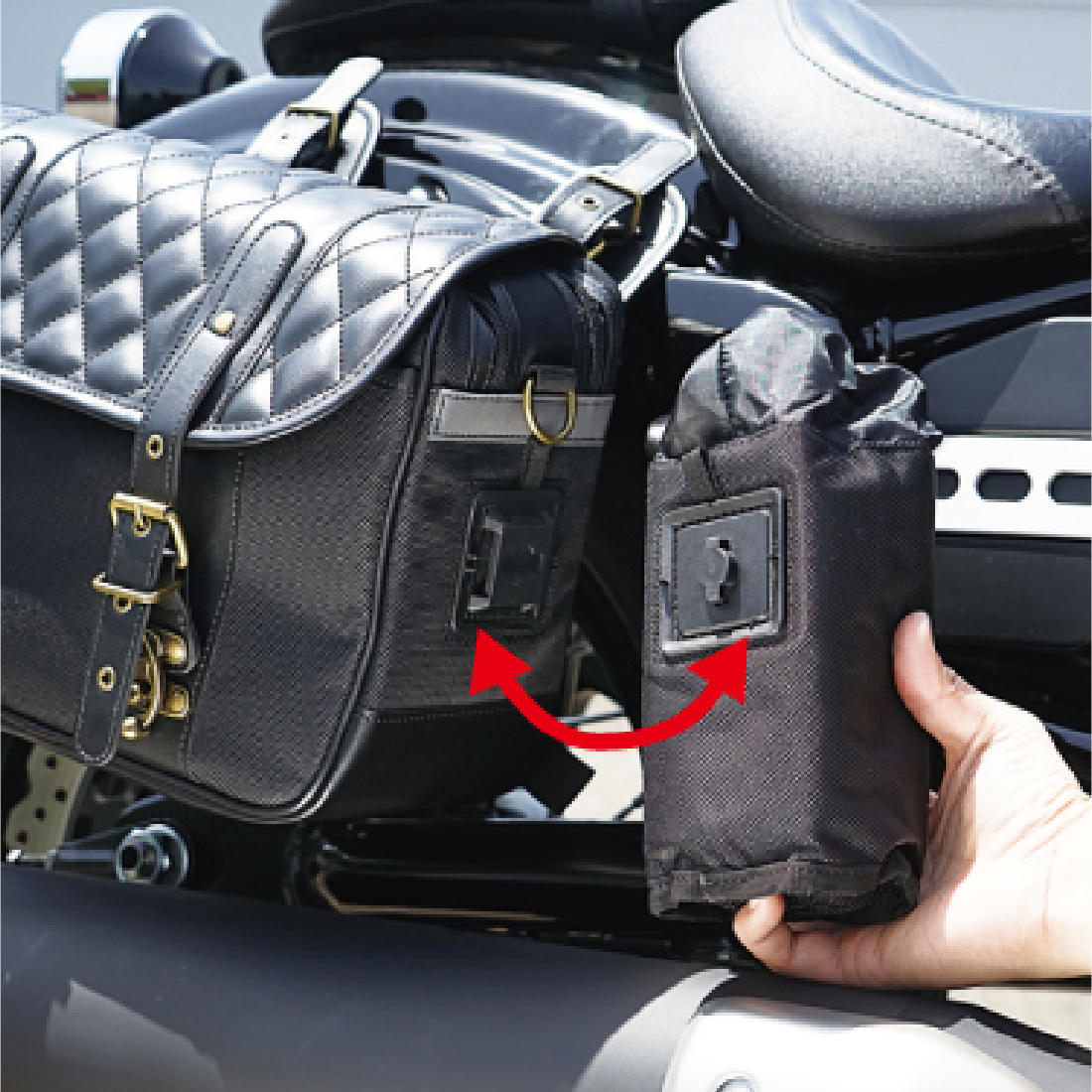 RA1033 HBシングルDサドルバッグ | ラフ＆ロード