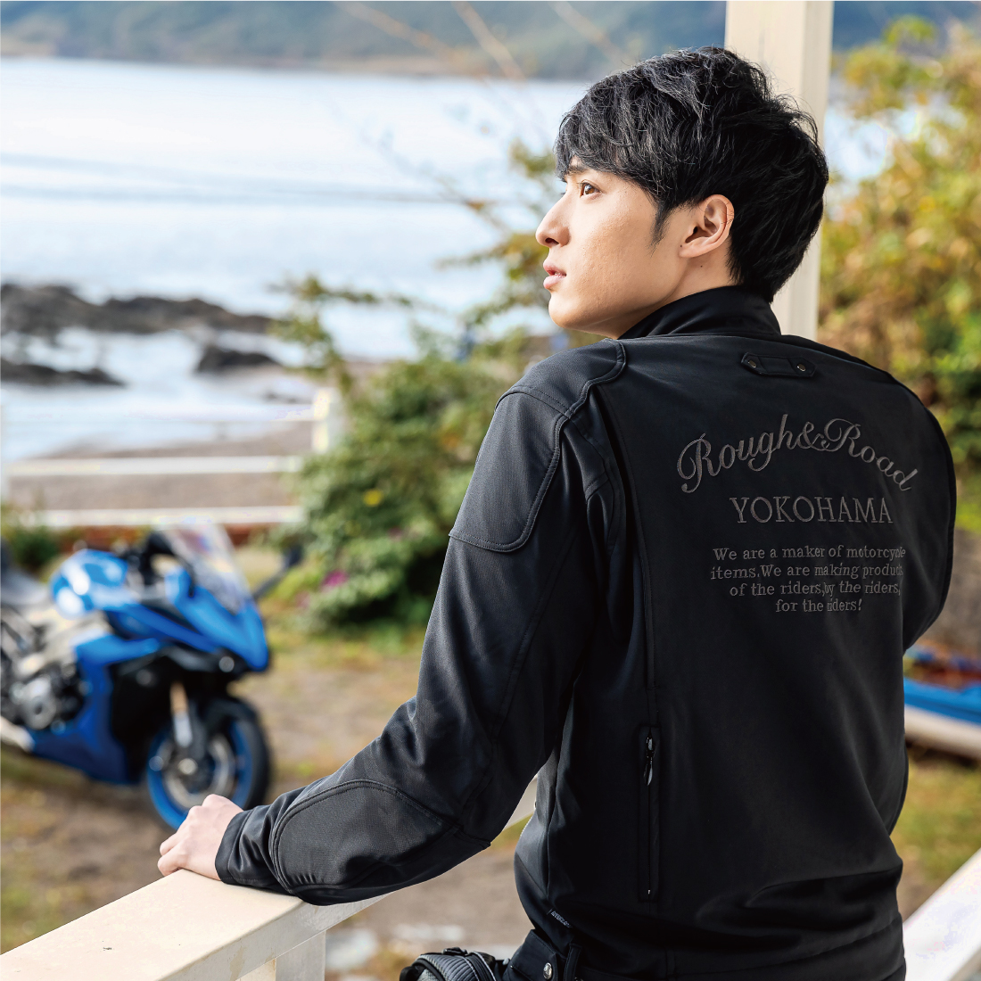 RR7253 エアスルーソフトシェルストレッチライディングZIPジャケットEM