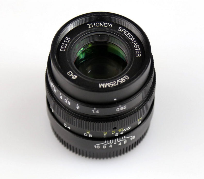 Zhongyi Mitakon Speedmaster 25mm F/0.95 camera lens for Micro Four