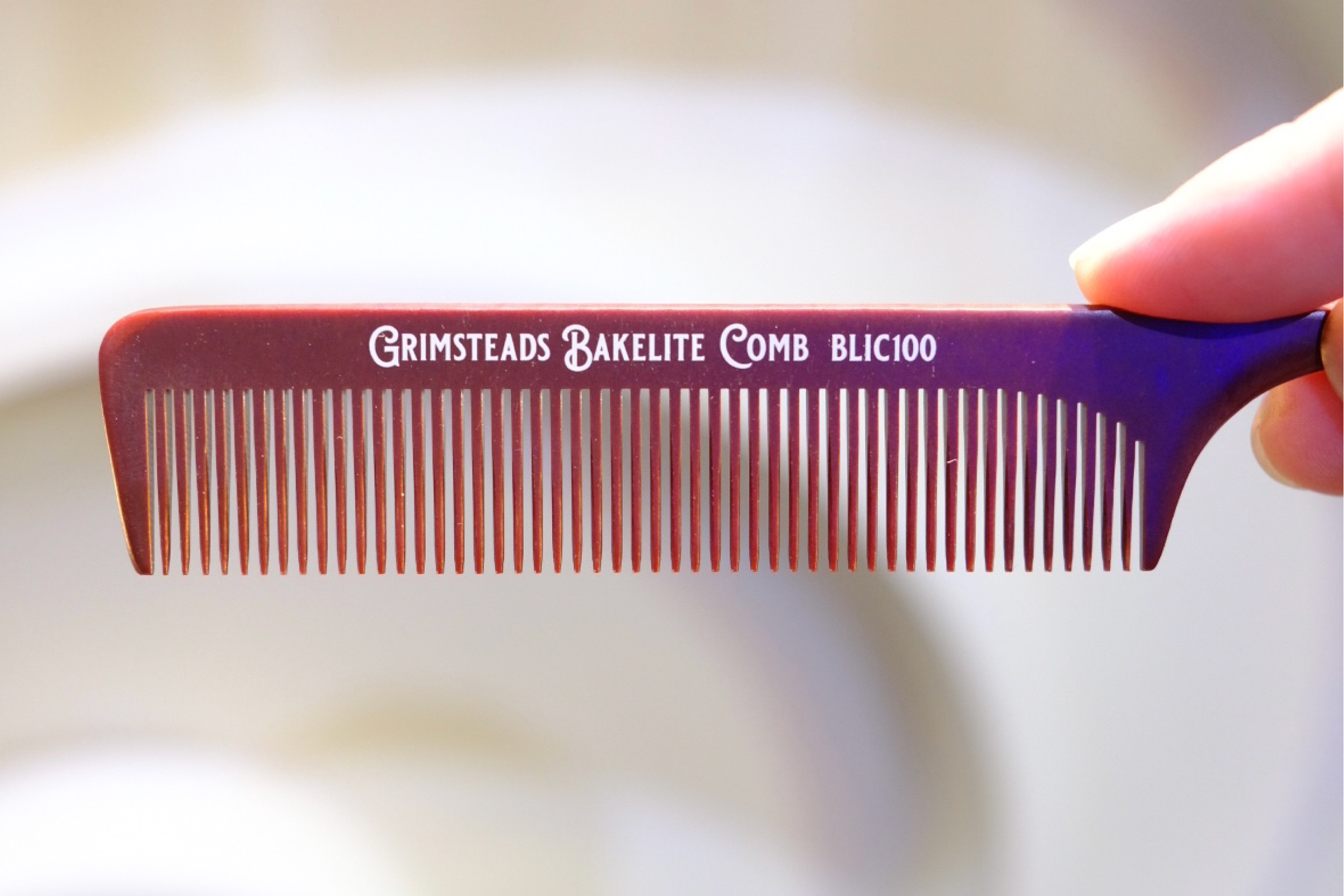 GRIMSTEADS アイロンパーマ用 ベークライト リングコームBLIC 100