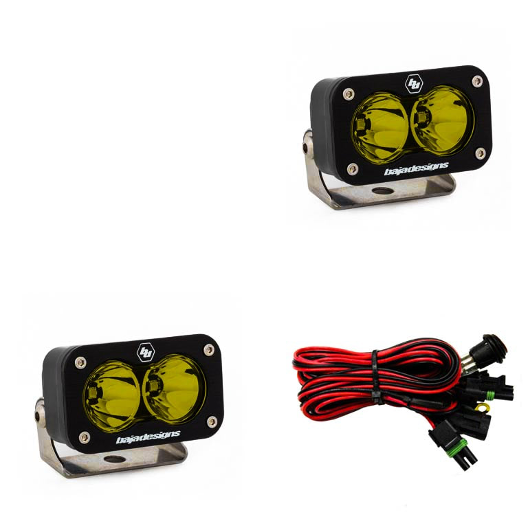 Baja Designs - S2 Sport Black LED Auxiliary Light Pod Pair - Universal