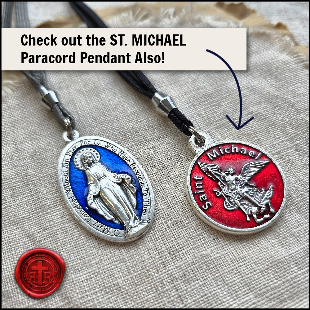 Catholic Miraculous Necklace - Beautiful Blue Color - Adjustable