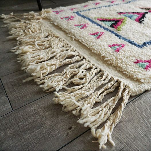 世界に1枚だけ！モロッコ直輸入のウール100％ハンドメイドベニワレン