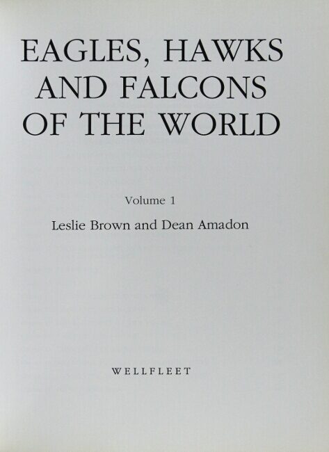 Eagles, hawks & falcons of the world | Leslie Brown, Dean Amadon