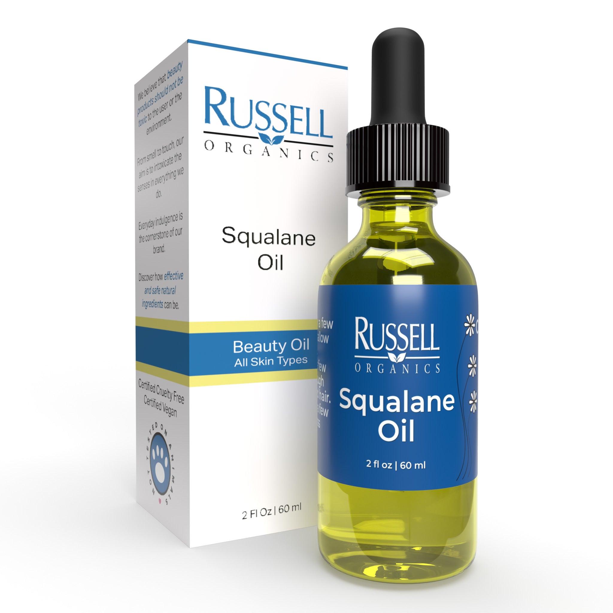 スクワランオイル 60ml｜Russell Organics - ラッセルオーガニクス公式