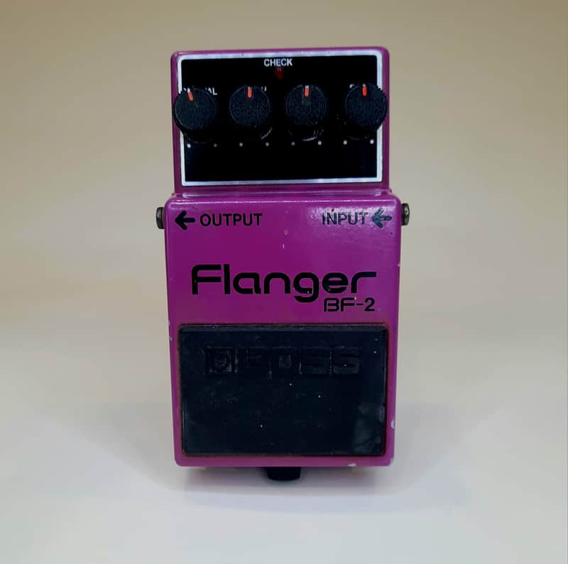 Boss BF-2 Flanger 1980-1984 (Black Label) Made In Japan | Reverb