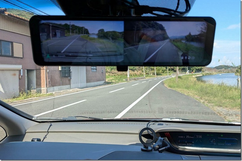 ミラー型ドライブレコーダ（前後カメラ）をフリード GB7へ取り付け