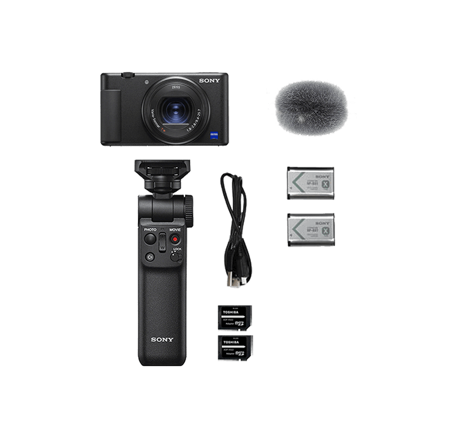 レンタル]ソニー SONY VLOGCAM ZV-1G シューティンググリップキット
