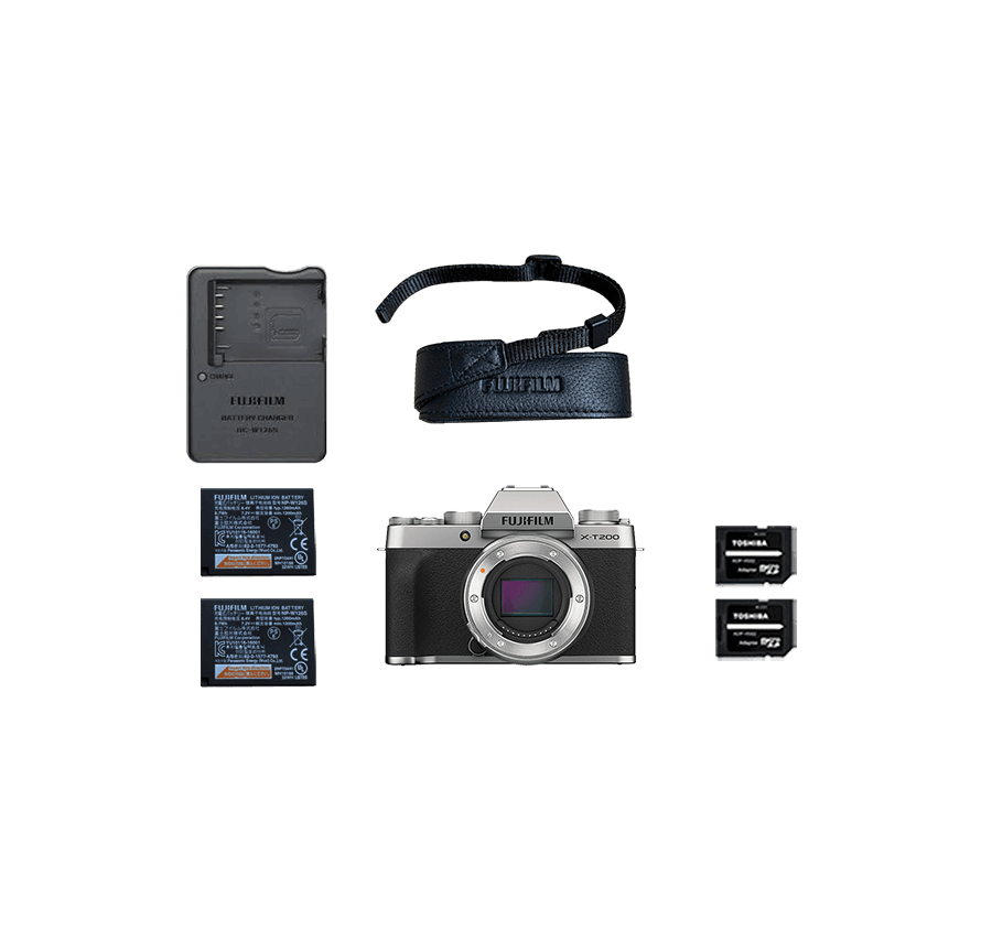 レンタル] FUJIFILM X-T200 ボディ / シルバー｜ミラーレス一眼カメラ