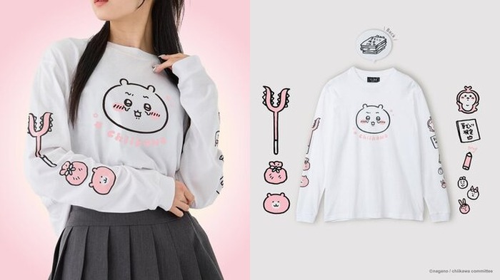 遊び心たっぷりの「ちいかわ」ロングスリーブTシャツ5種が本日12月25日