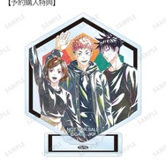 呪術廻戦 まねきねこ 虎杖 伏黒 乙骨 脹相 アクリルスタンド 特典 缶