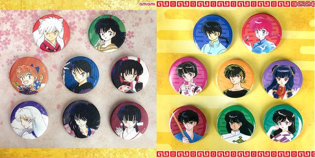 犬夜叉』『らんま1/2』のトレーディング缶バッジが予約受付中