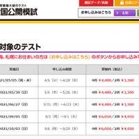 中学受験】小6「志望校選定テスト」5/5、小4-5「実力判定テスト」4/24