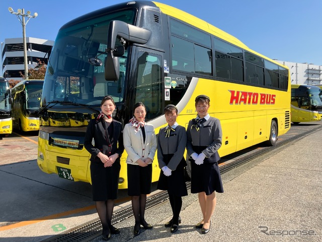 レトロ制服ガイドが案内するはとバス---77周年記念♪「TOKYO