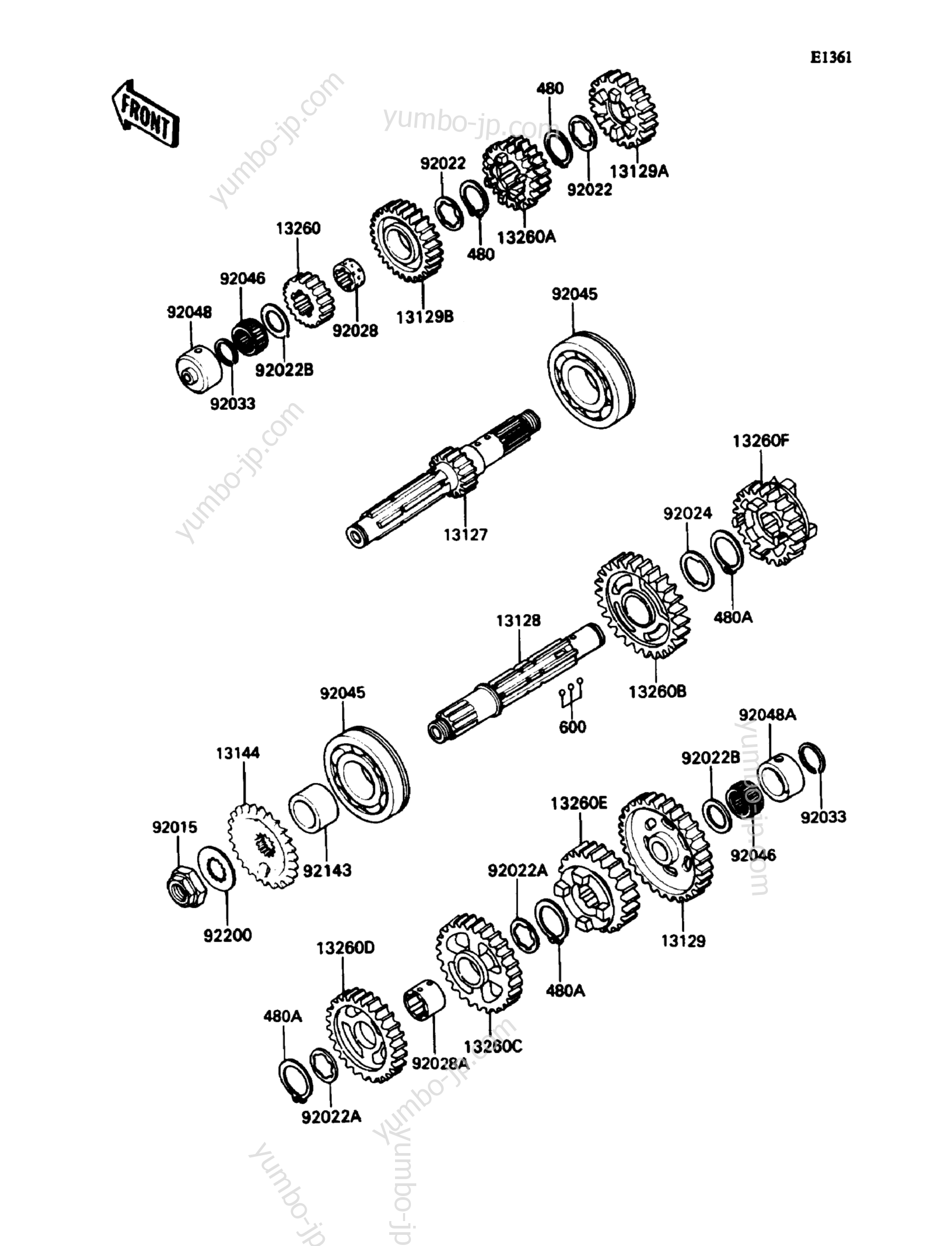 YUMBO | spare parts catalog for мотоцикла KAWASAKI ZX-11 (ZX1100