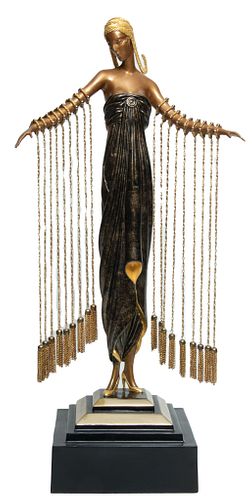 Erte (New York/Russian, 1892-1990) Bronze Sculpture, 1990, Zobeide