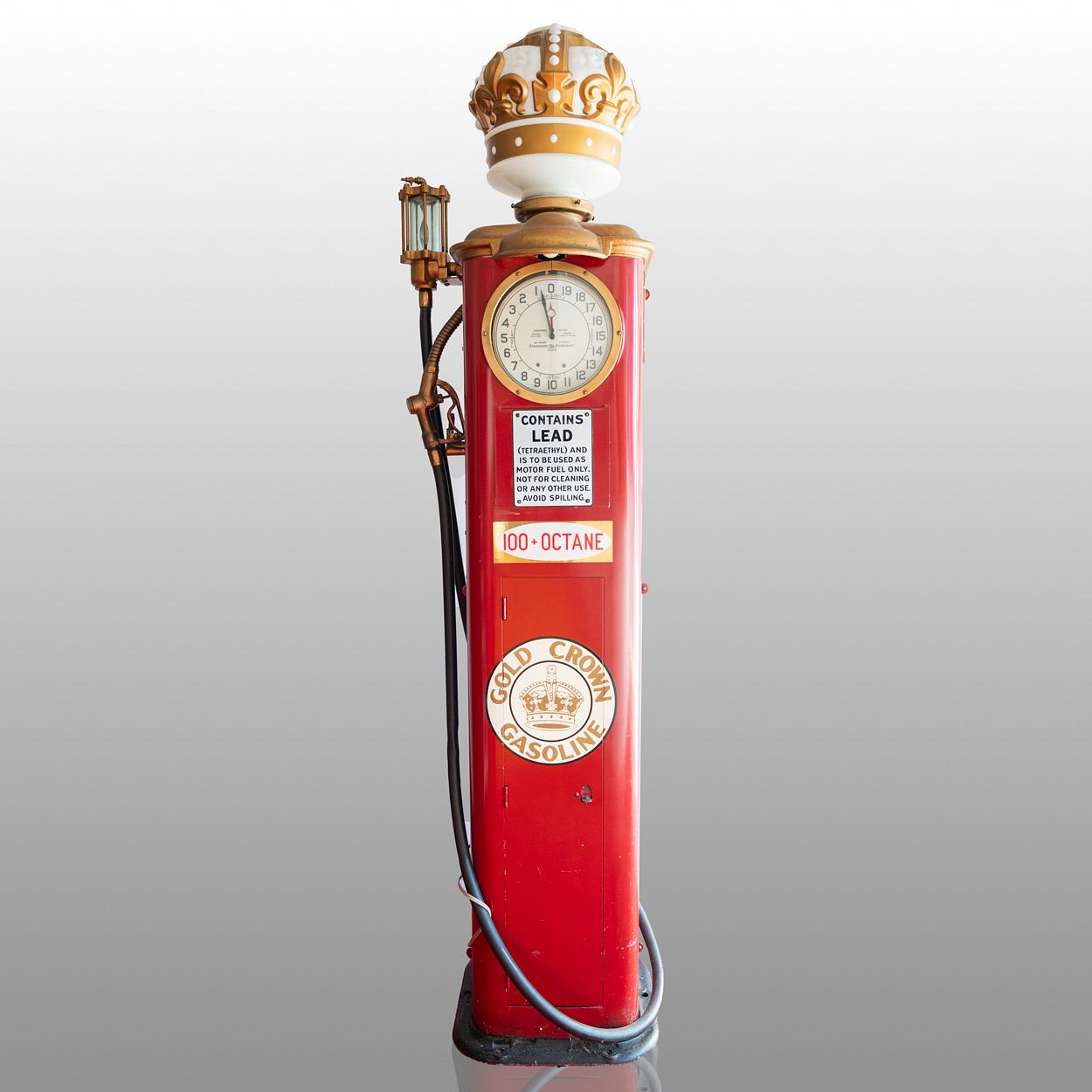 Gilbert & Barker Model T105 Clock Face Gas Pump sold at auction on