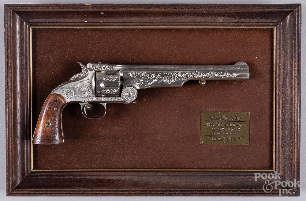 Franklin Mint Wyatt Earp replica .44 revolver sold at auction on