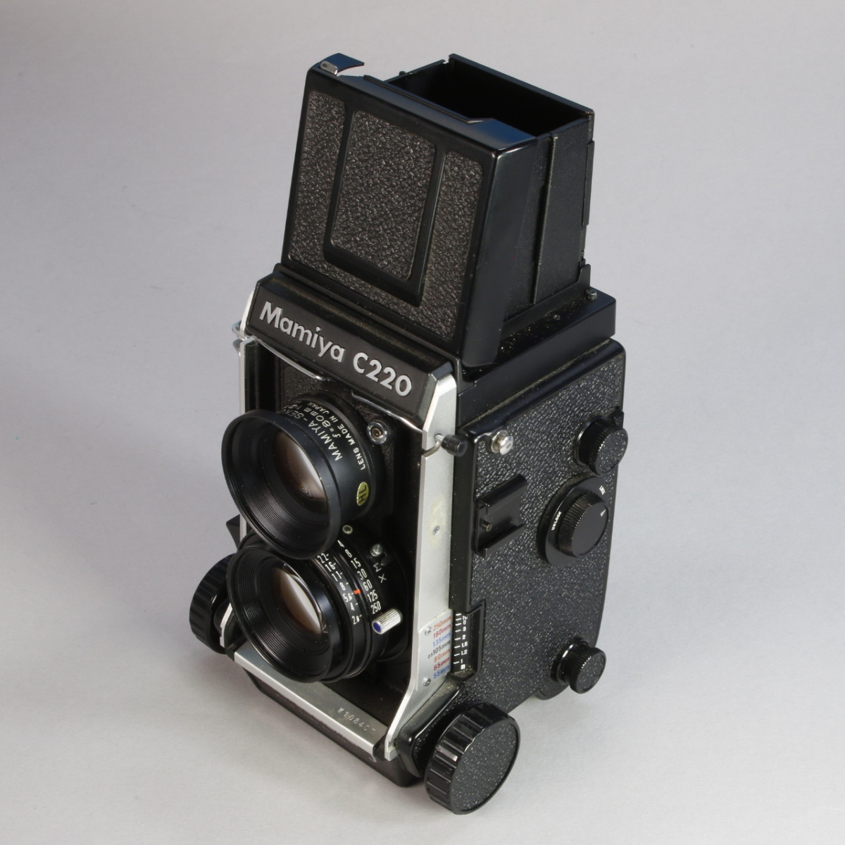 実写確認済整備品】マミヤC220プロフェッショナル／セコール80mmf2.8付