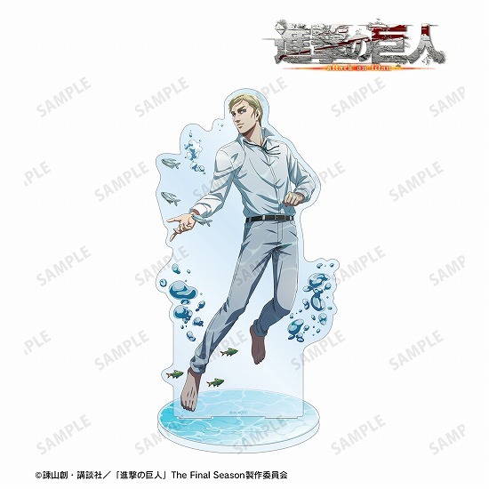 進撃の巨人 描き下ろしイラスト エルヴィン 水中浮遊ver. 特大アクリル