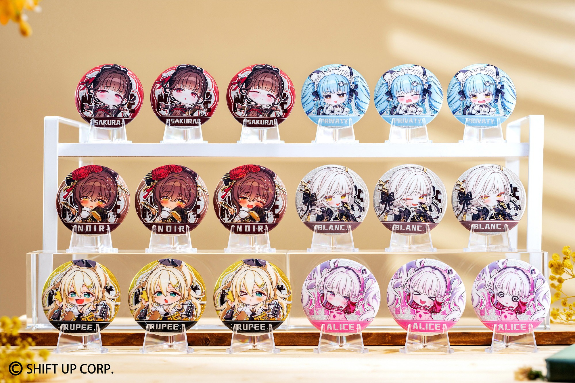 HOBBY SAKURA 勝利の女神：NIKKE ちびキャラトレーディング缶バッジ 18