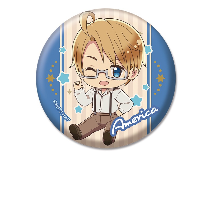 ヘタリア World☆Stars ぺたん娘 缶バッジ アメリカ｜ホビーの総合通販