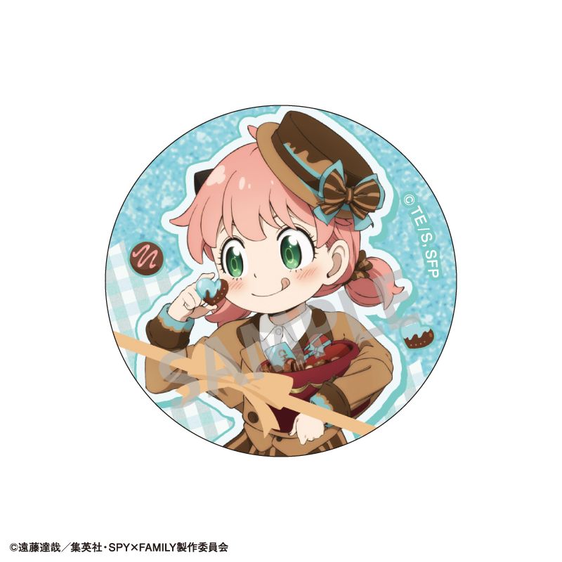 SPY×FAMILY トレーディンググリッター缶バッジ 食べ物 6個入り1BOX