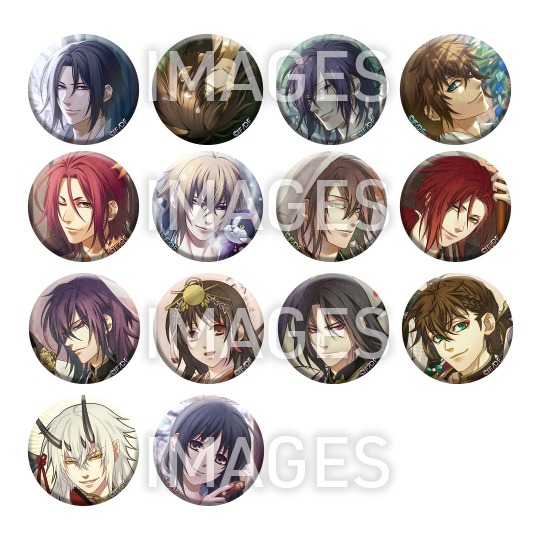 薄桜鬼 32mm和紙風缶バッジ 14個入り1BOX｜ホビーの総合通販サイト