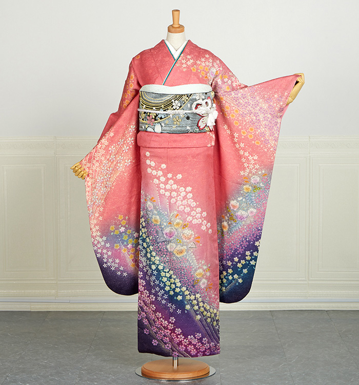 辻が花 振袖（専用襦袢付）No.EA-3729-Mサイズの通販｜きもの365