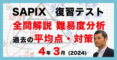 バックナンバー】サピックス5年生 12月マンスリー確認テスト 平均点