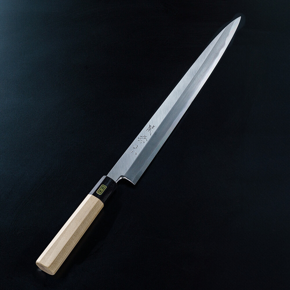 関孫六 青紙鋼ダマスカス 出刃180mm