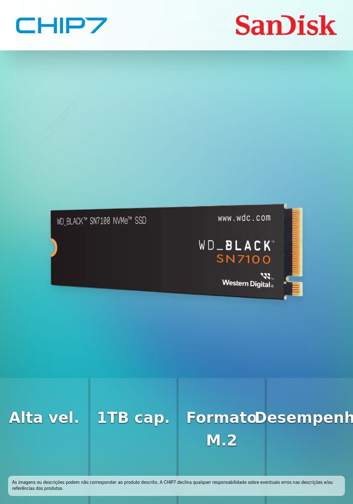 WD Black SN7100 NVMe SSD 1TB M.2 2280 | CHIP7