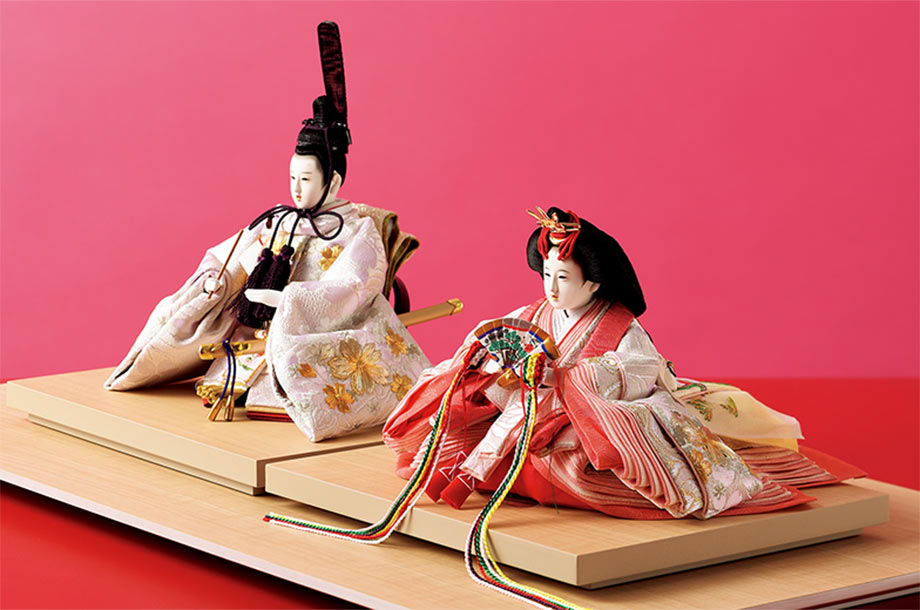 送料無料】奈良一刀彫 神泉作 段飾雛 大（三越） | 神泉/シンセン