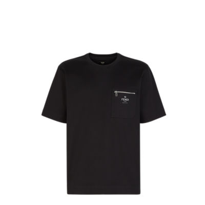 Tシャツ コットン ブラック | Fendi