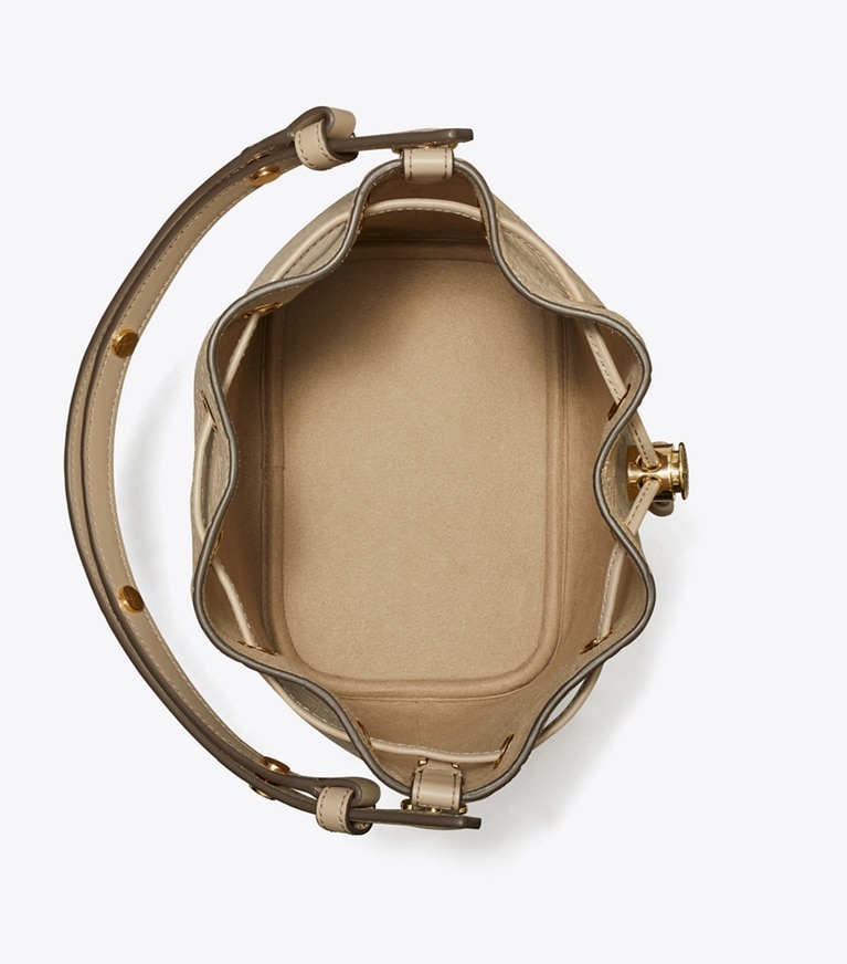 Tモノグラム ペブルド バケットバッグ: レディース クロスボディバッグ