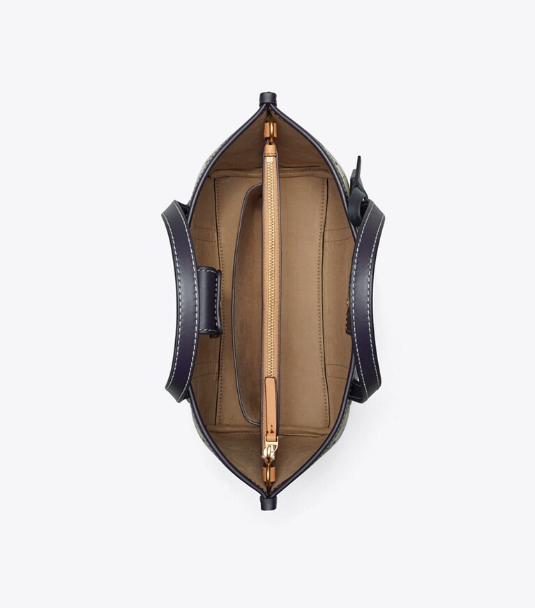 Perry T Monogram Small Triple-Compartment Tote: Women's Designer