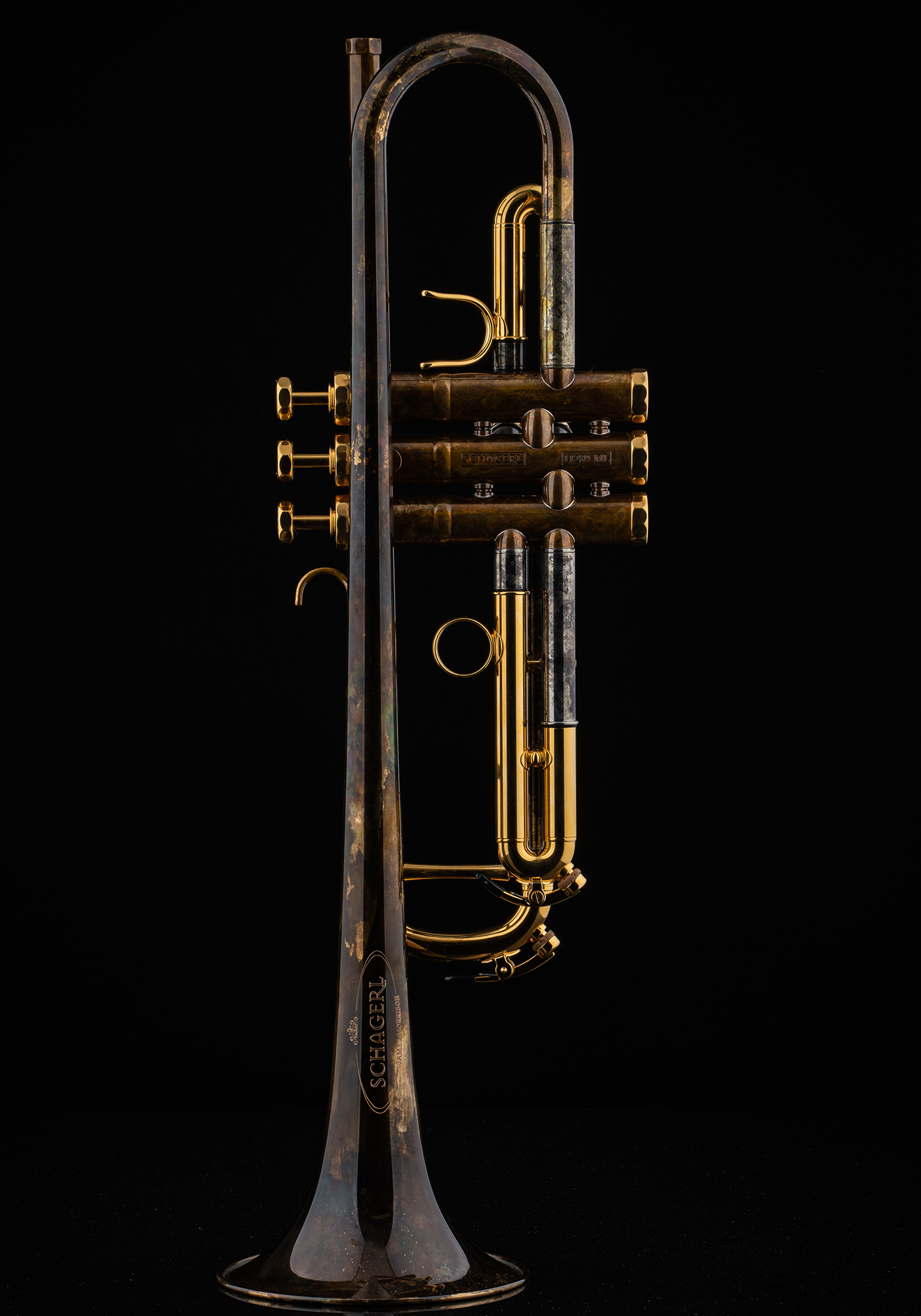 Schagerl Bb-Trumpet “JAMES MORRISON“ vintage clear - gold buy from