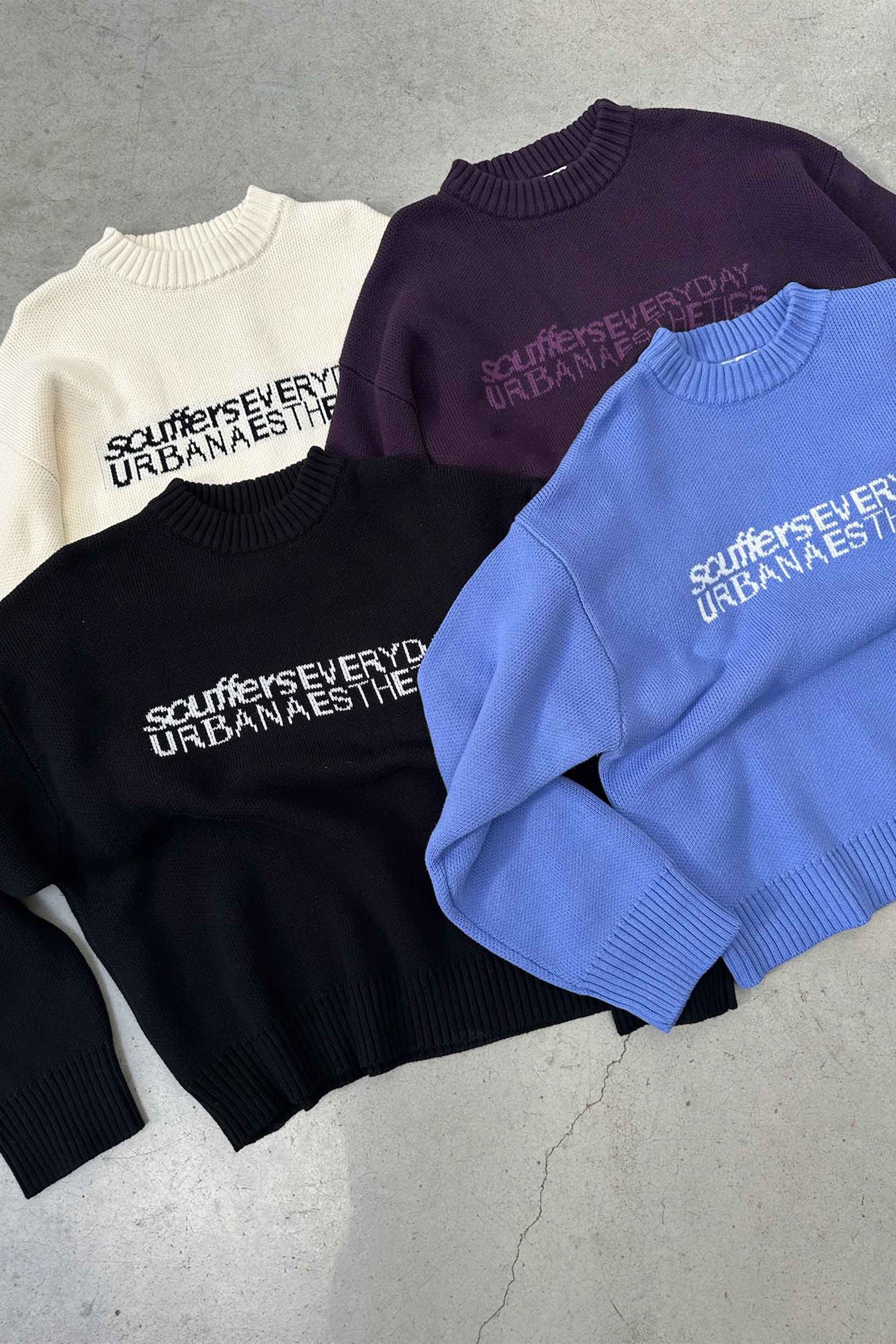 Essential Blue Knit – Scuffers