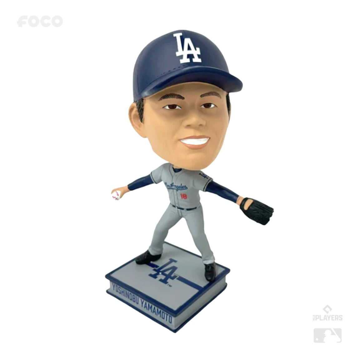 300体限定】ドジャース山本由伸 ボブルヘッド (ビジターユニフォーム