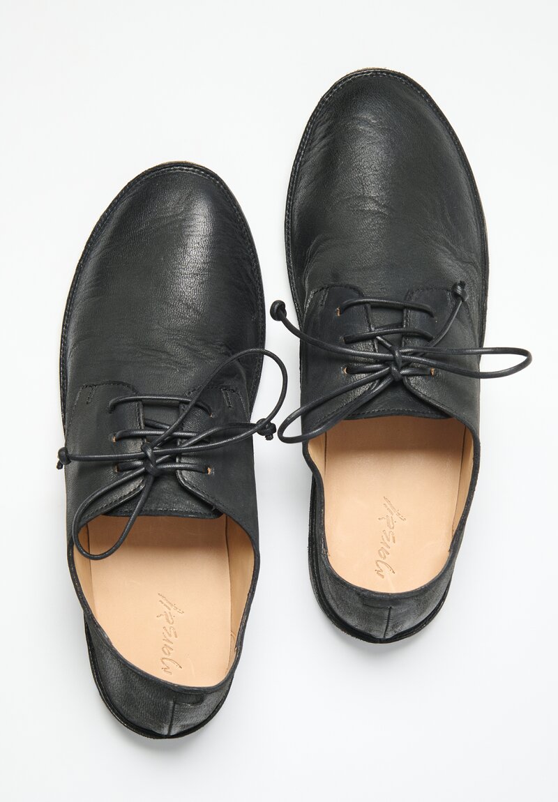 Marsèll Leather Strasacco Derby in Black | Santa Fe Dry Goods