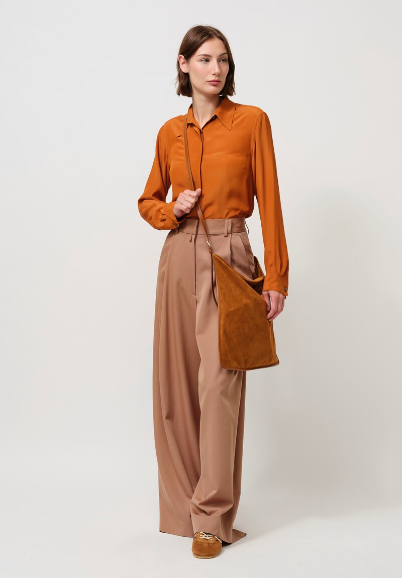Dries Van Noten Chowy Shirt in Umber Orange | Santa Fe Dry Goods