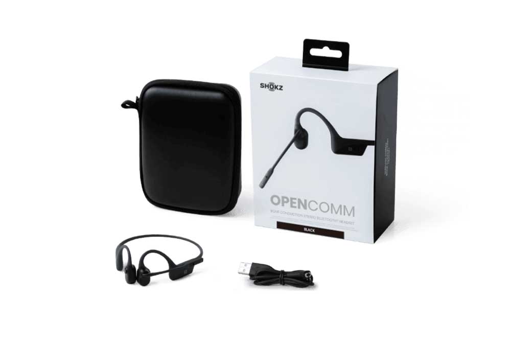 Shokz 骨伝導ヘッドセット OPENCOMM（AFT-EP-000028