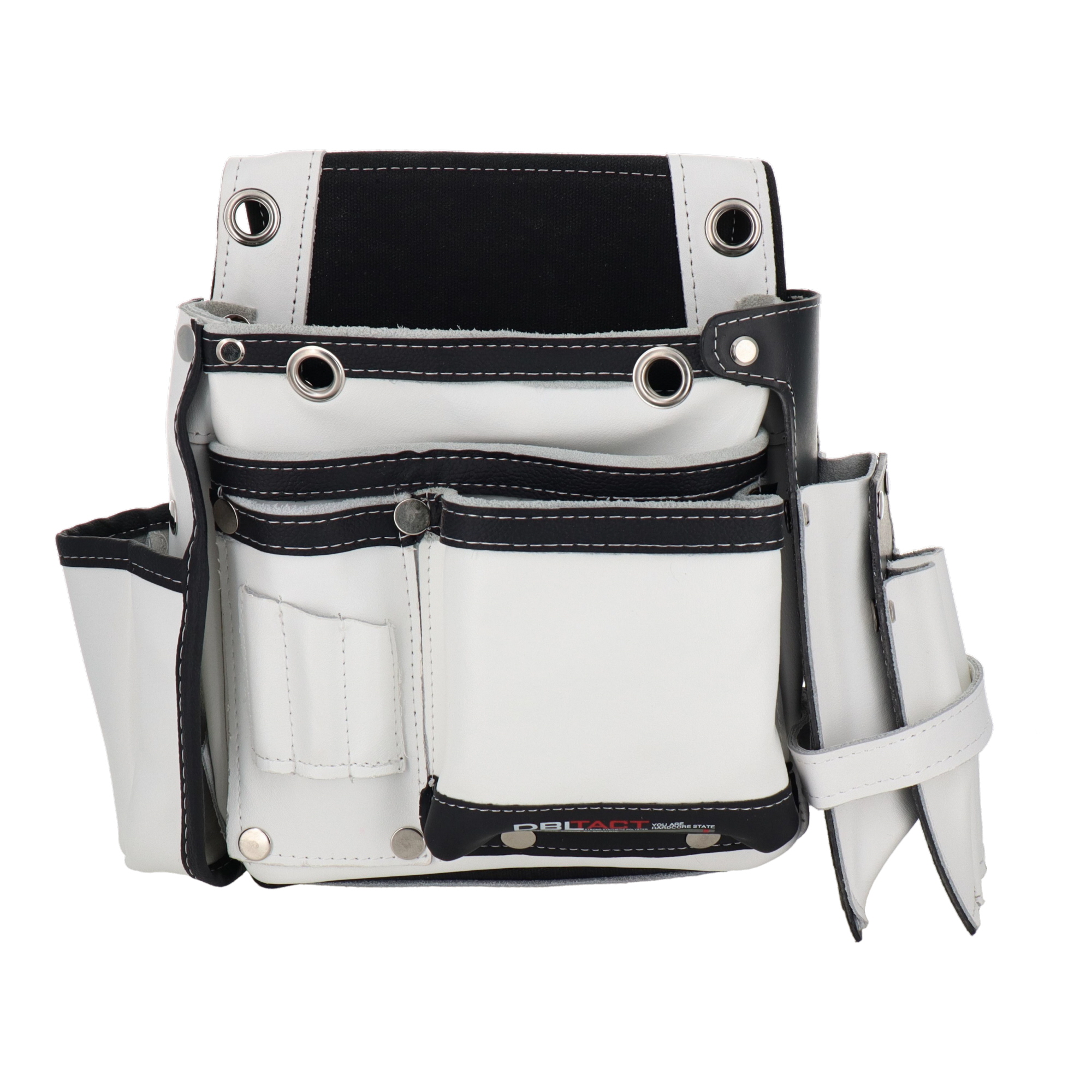 DTL-99-WH 作業ベルト・収納袋 釘袋 本革卓越 釘袋2段 サイドケース付